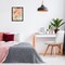 Stupell Industries Pink & Beige Abstraction Framed Floater Canvas Wall Art Design by Grace Popp